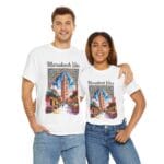 Marrakech Watercolor Unisex T-Shirt - Image 3