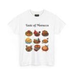 Moroccan Cuisine Icons T-Shirt - Tagine, Couscous & Mint Tea Foodie Art - Image 4