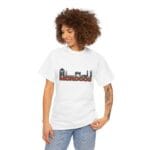 Morocco Skyline T-Shirt - Red Bold Text & Architectural Silhouette - Image 5