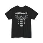 Casablanca Ain Diab Streetwear T-Shirt - Urban Lighthouse & Eyes Back Print - Image 2