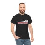 Morocco Skyline T-Shirt - Red Bold Text & Architectural Silhouette - Image 3