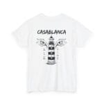 Casablanca Ain Diab Streetwear T-Shirt - Urban Lighthouse & Eyes Back Print - Image 4