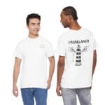 Casablanca Ain Diab Streetwear T-Shirt - Urban Lighthouse & Eyes Back Print - Image 6