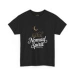 Nomad Spirit T-Shirt - Golden Moon & Camels Desert Night Art